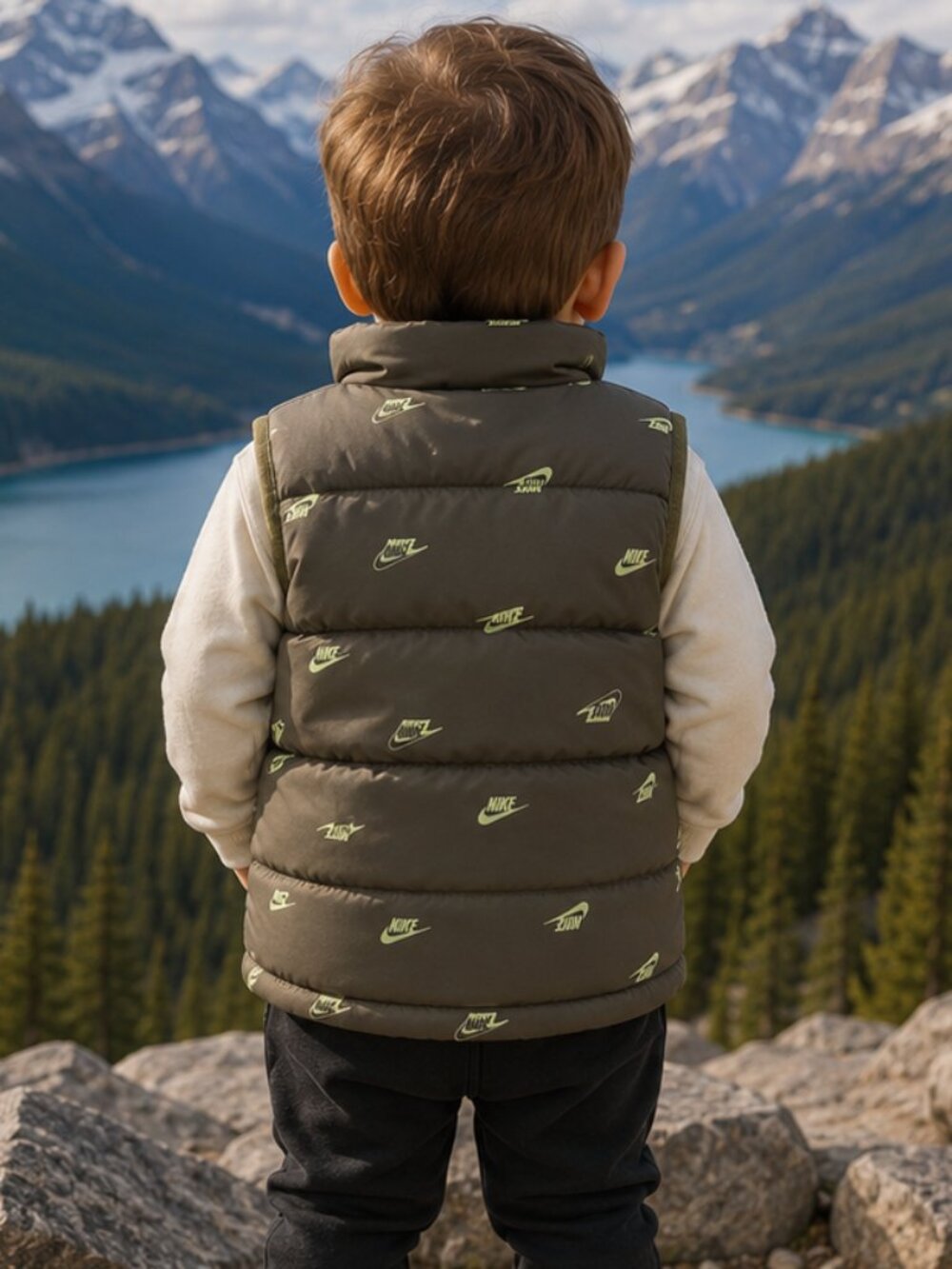 Nike Kids Boys Toddler Sleeveless Zip Vest – Size 24M - Picture 2 of 6